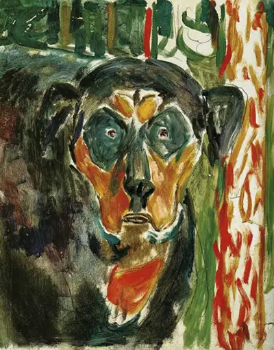 Head of a Dog Edvard Munch